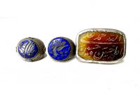 Three Ottoman silver rings