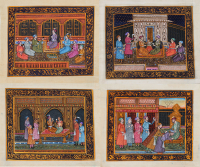 Four Indian or Persian paintings