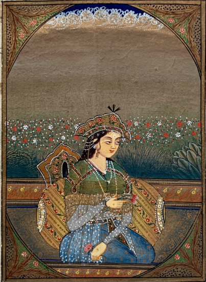 Persian miniature of a Persian princes
