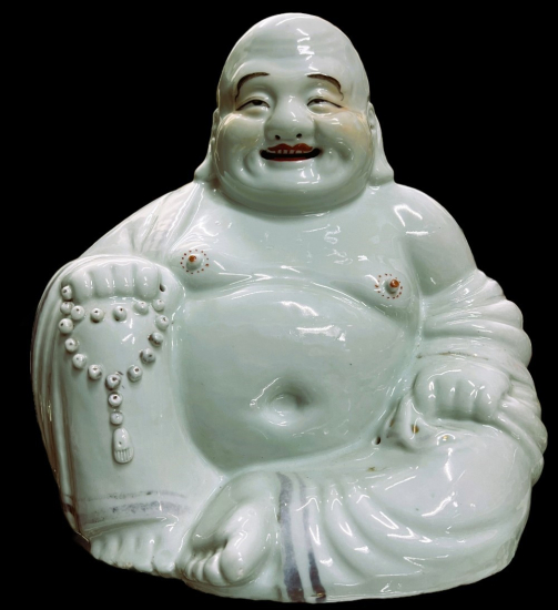 Statue of a white Buddah