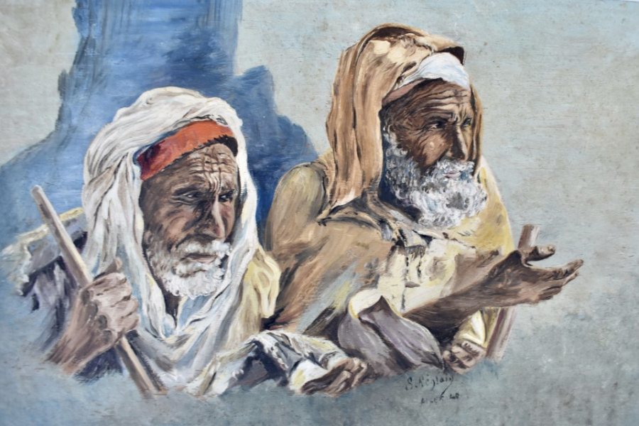 ( Sold after auction) Algerian portraits