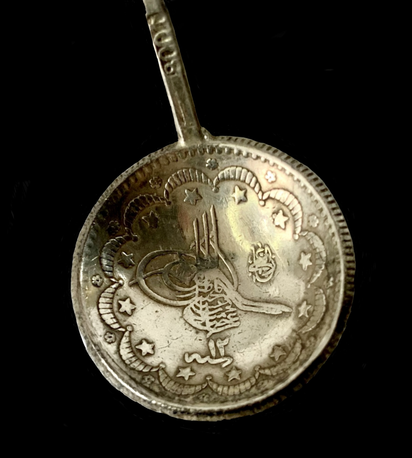 6 Ottomans spoons, silver with Tughra