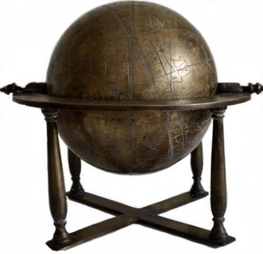 Brass Globe on Stand