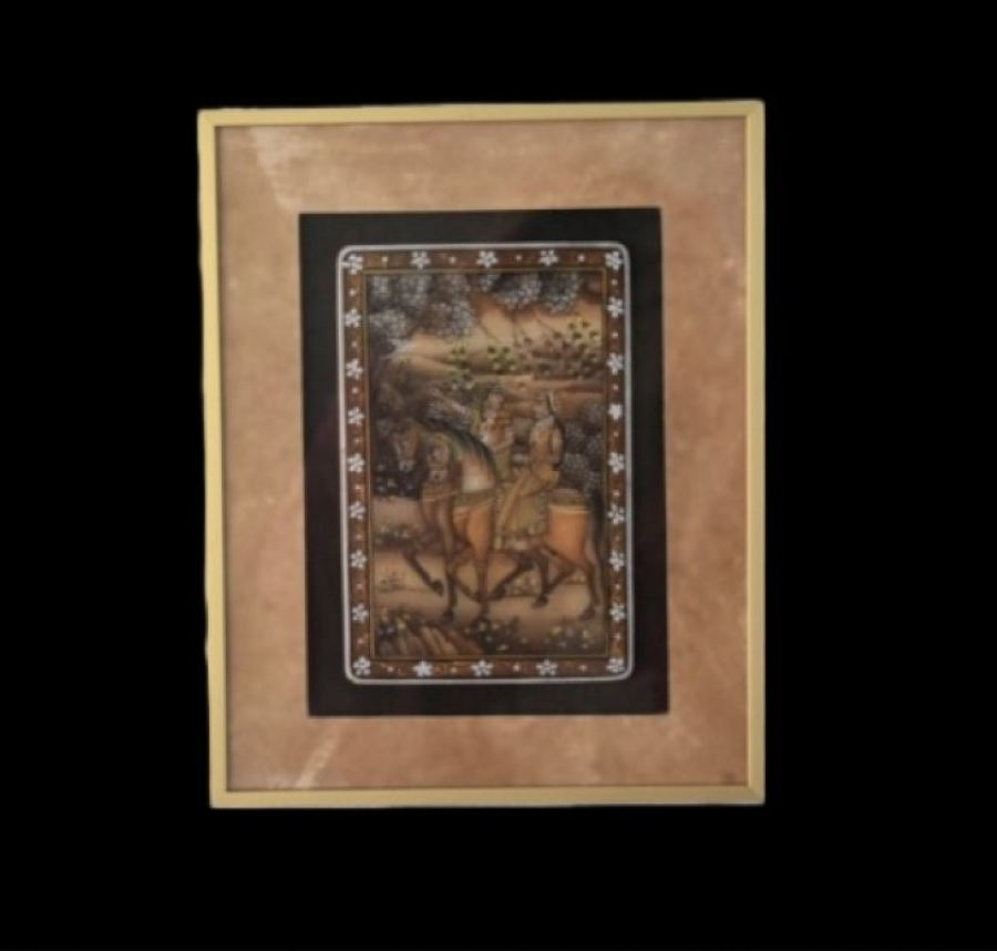 Three Indian miniatures from the 19th century