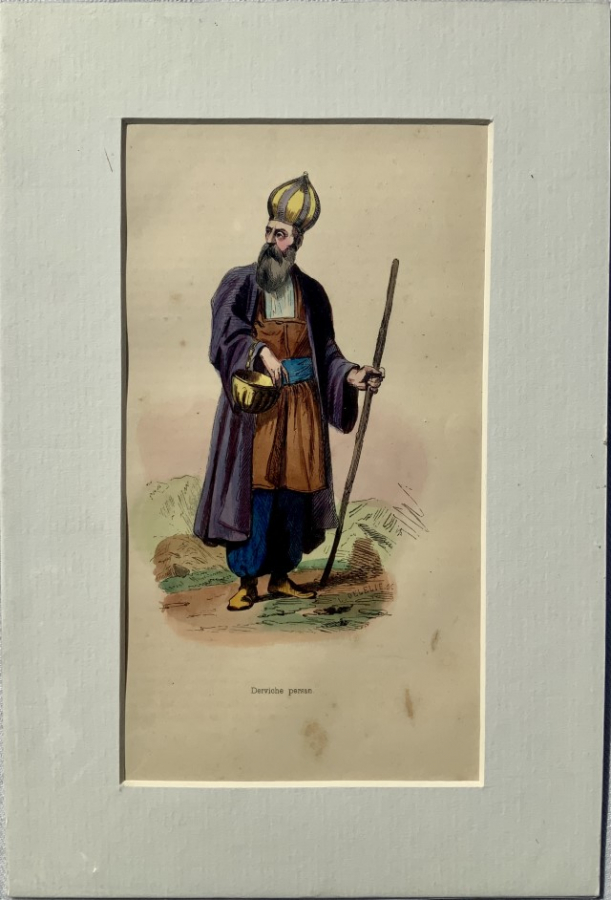 78 Ottoman, Persian, Asian, lithographs from 1843, hand-coloured and signed