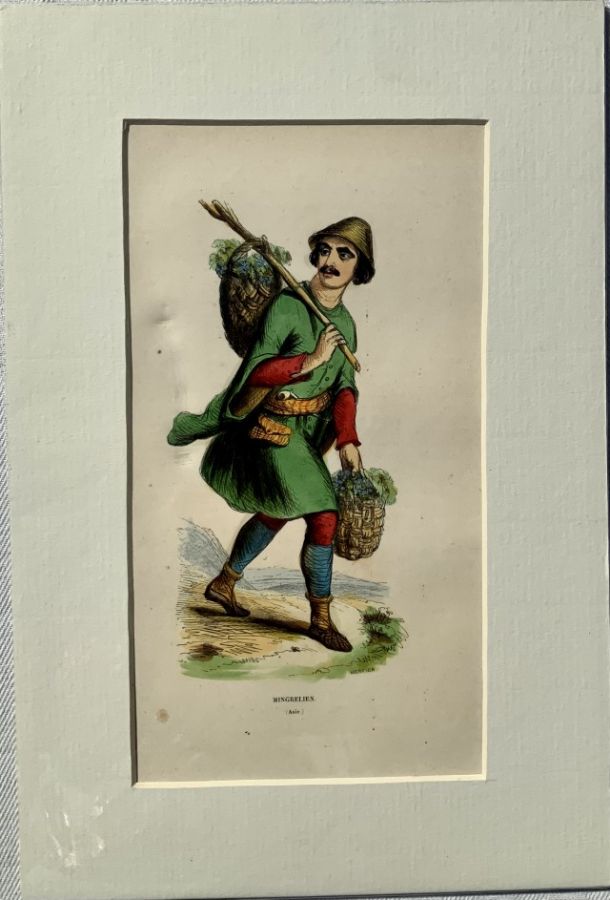 78 Ottoman, Persian, Asian, lithographs from 1843, hand-coloured and signed