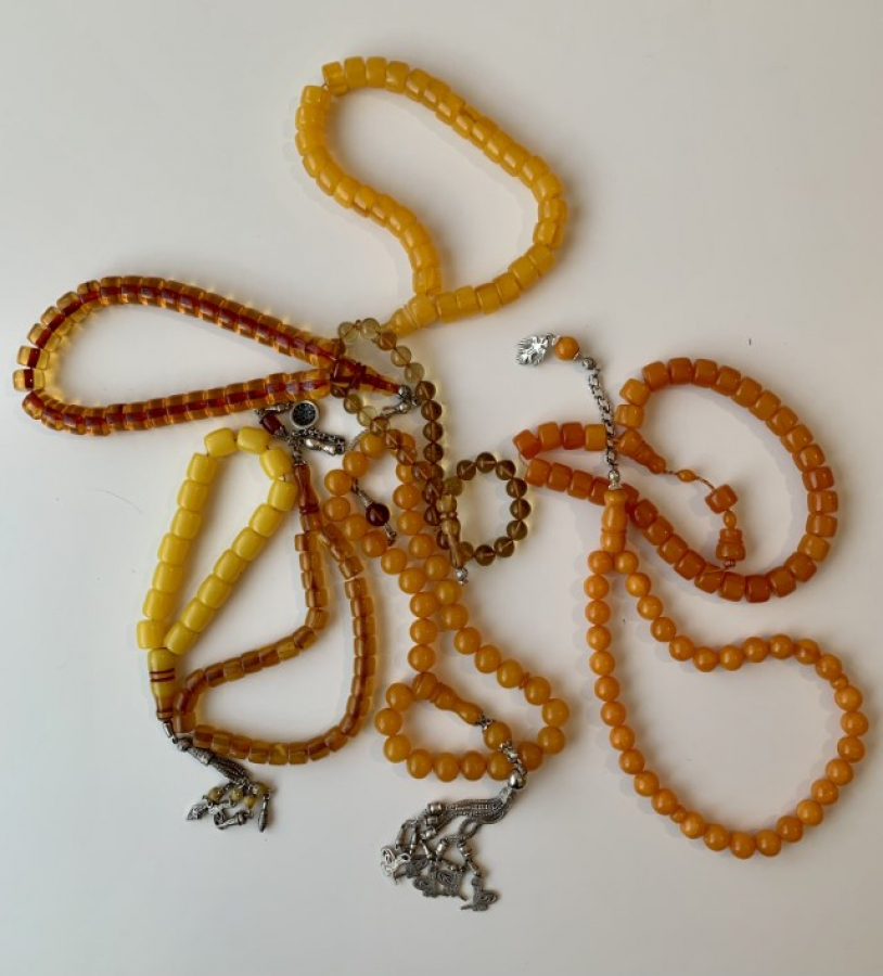 8 Bakelite Islamic Prayer Beads Rosaries (Tashbih)