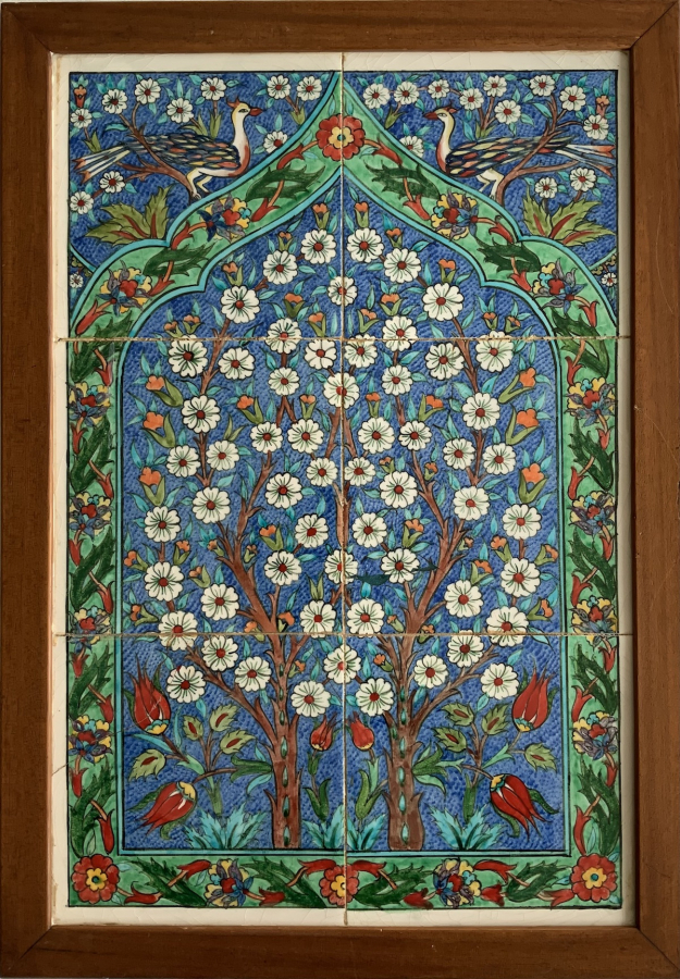 A beautiful Iznik panel with the Tree of Life