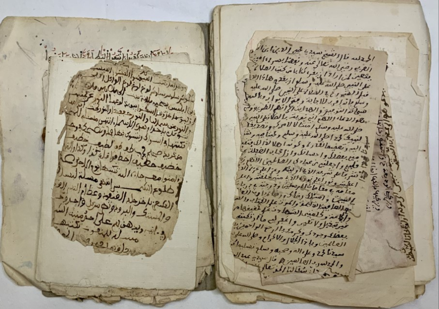 A collection of different parts of islamic books 