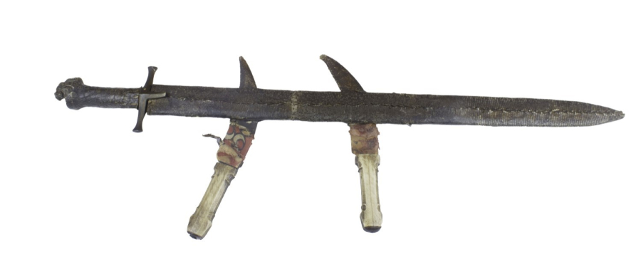 19th century Sword with two knives