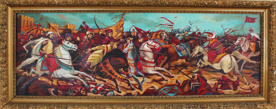 Painting of the battle of Belgrade
