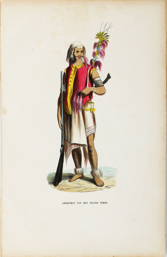 11 Ottoman, Persian, Asian, lithographs from 1843 AD, hand-coloured