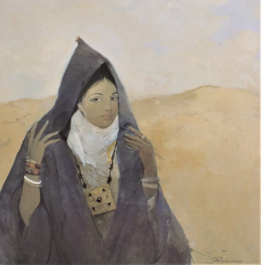 Painting of a Bedouin woman