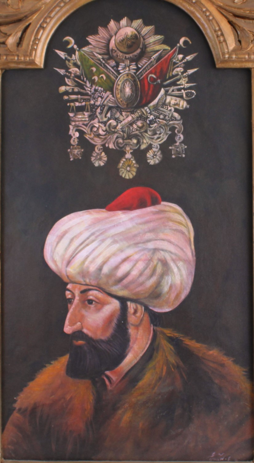 A painting of Fatih Sultan Mehmet 