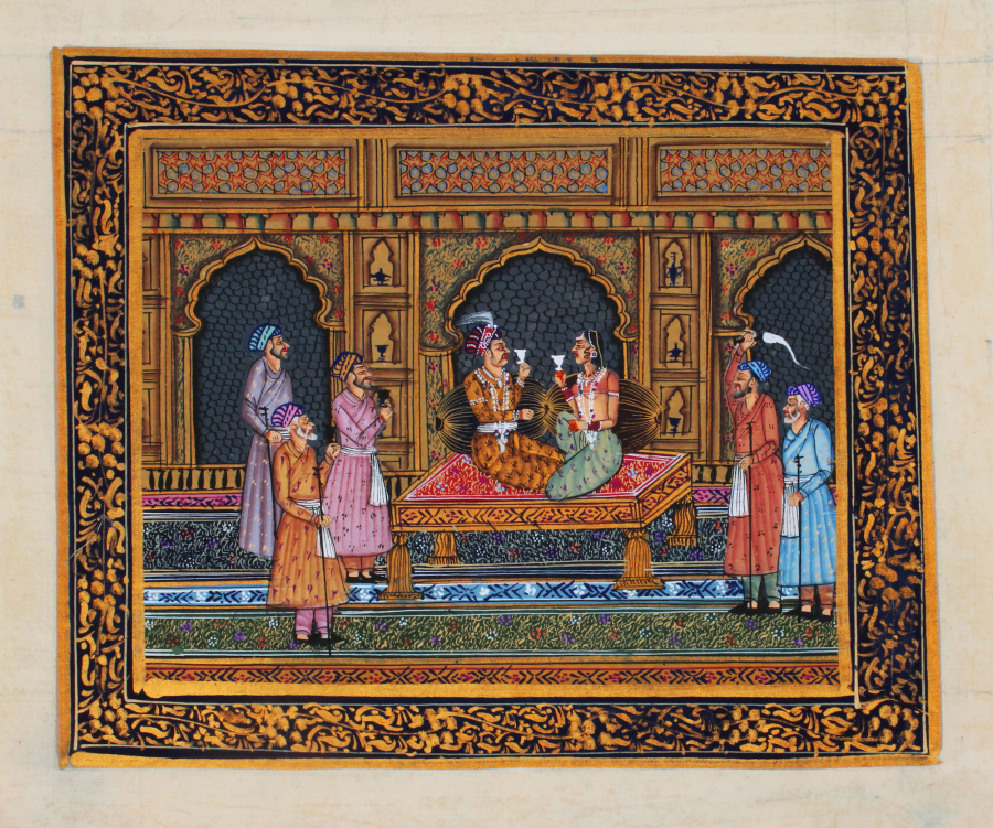Four Indian or Persian paintings 