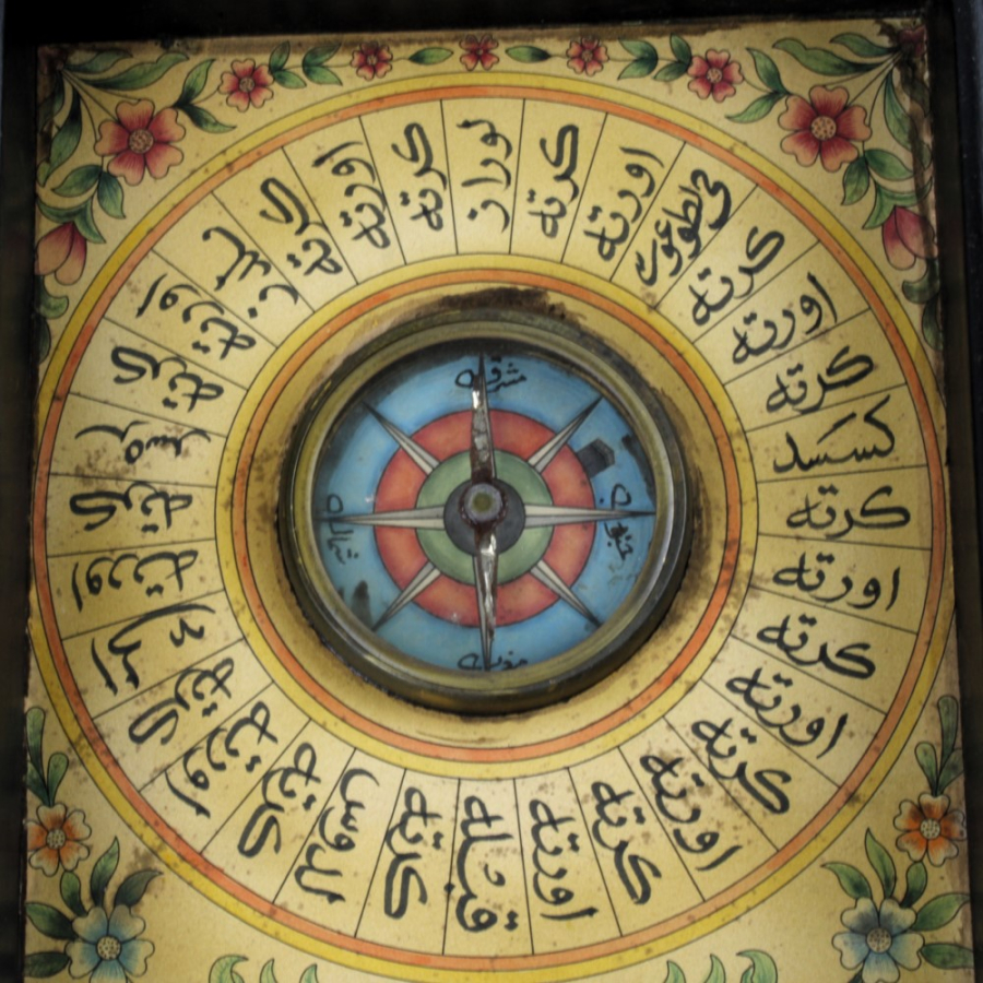 An Islamic compass and Qibla indicator 