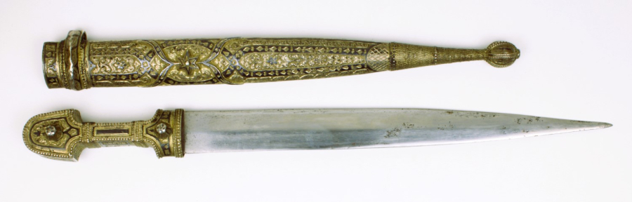 Silver Kindjal dagger