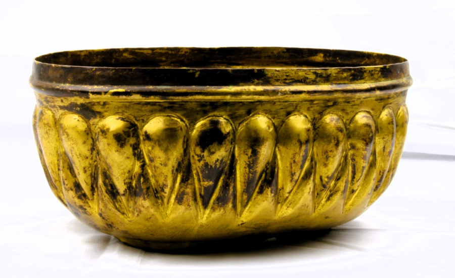 18-19th century Ottoman Tombak hammam bowl