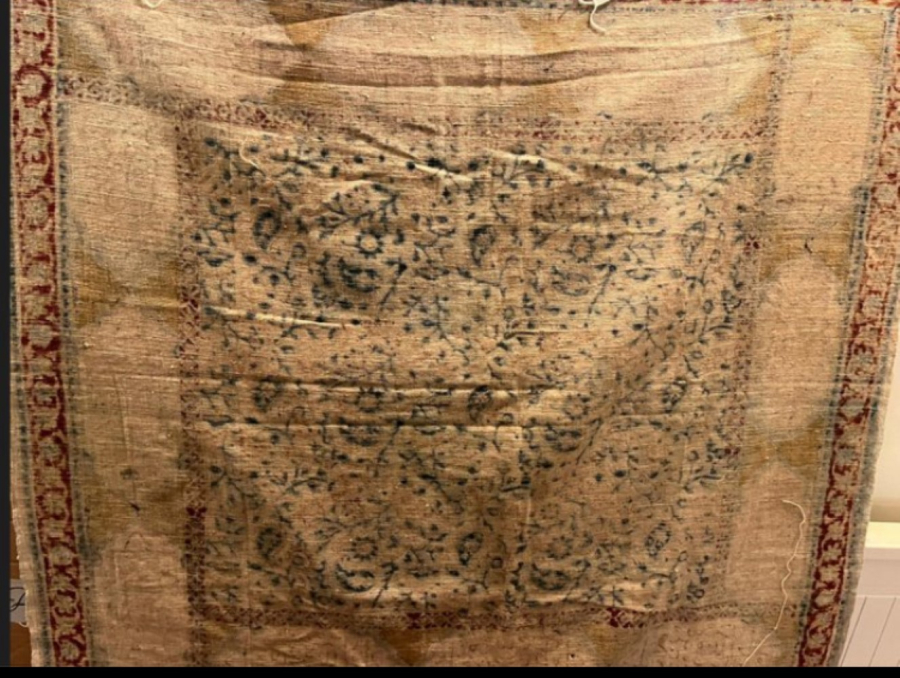 Kalamkari textile with islamic calligraphy
