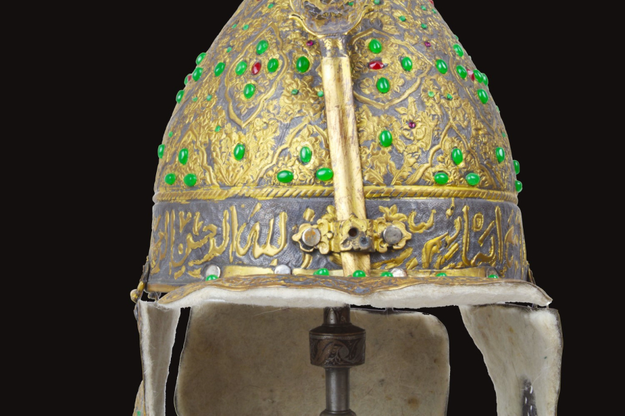Ottoman shield and helmet 