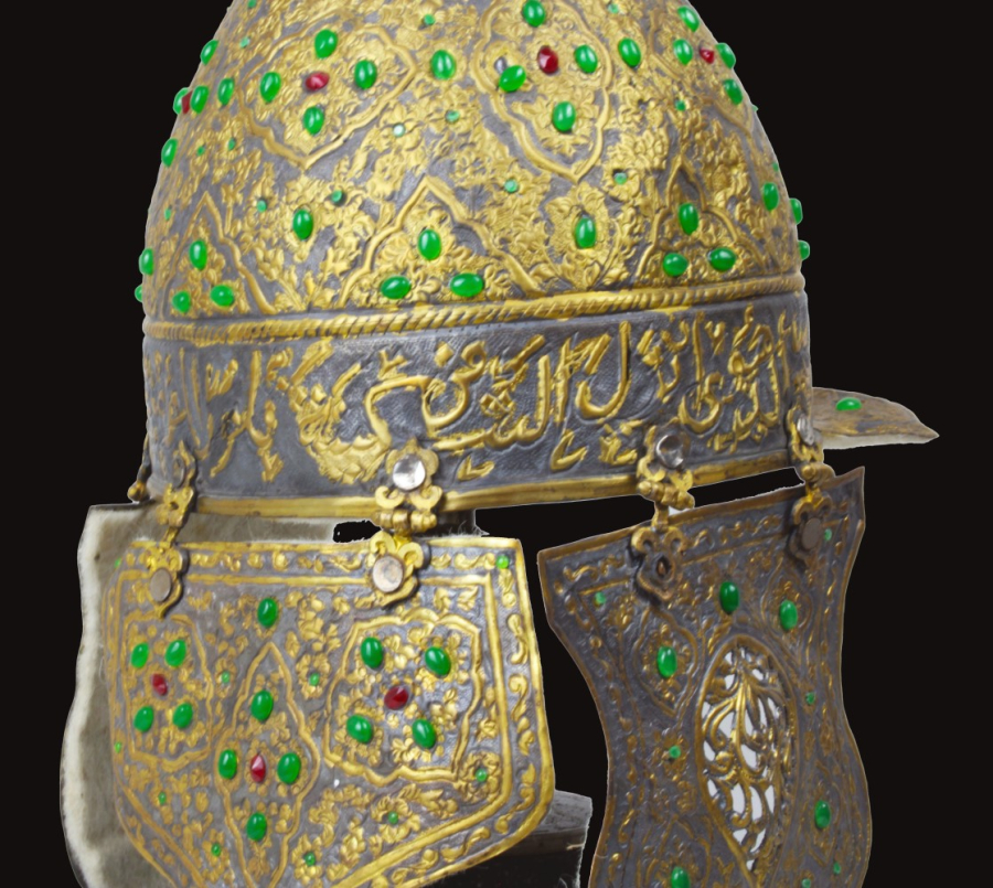 Ottoman shield and helmet 