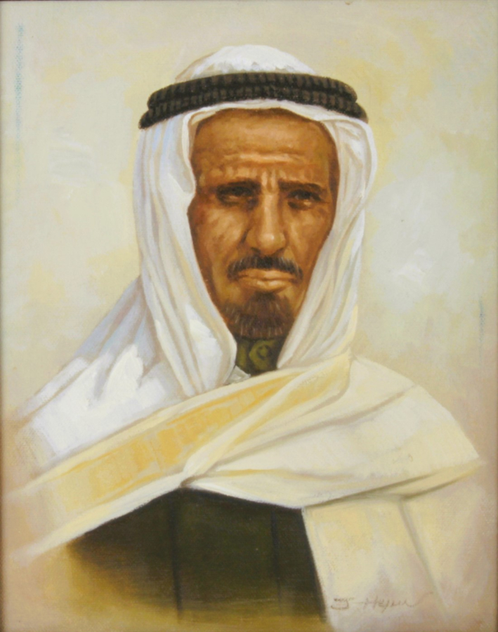 20th century portrait of an Arabic man 